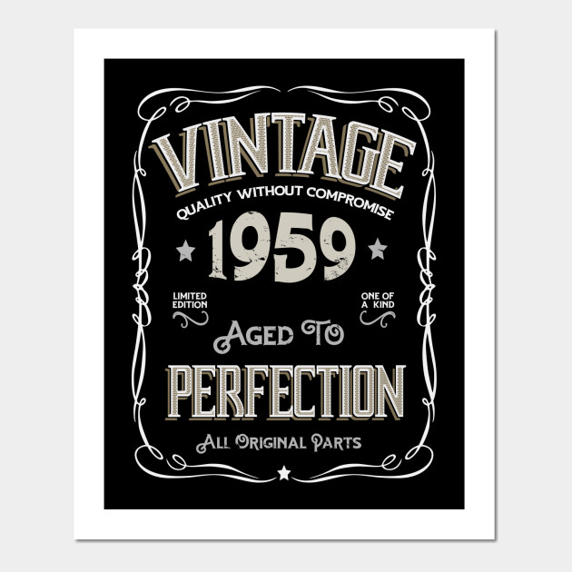 Vintage 1959 60 years old birthday